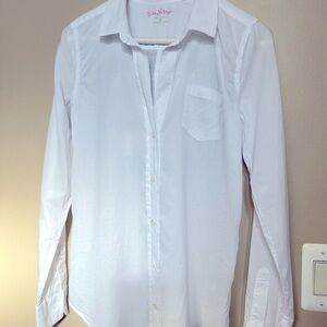 NWOT Lilly Pulitzer white cotton shirt.